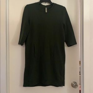 Fabletics olive green sweater dress